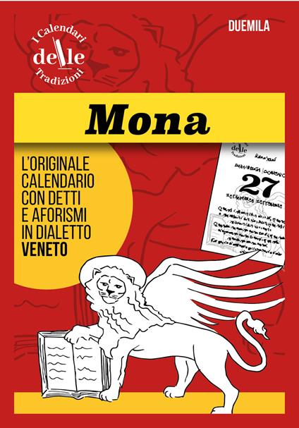Mona 2026 raccolta dialettale giornaliera. I calendari delle tradizioni. Ricambio - copertina