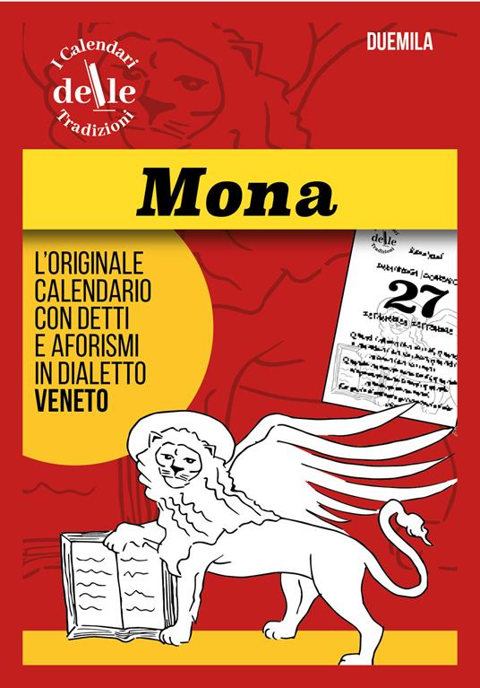 Mona 2026 raccolta dialettale giornaliera. I calendari delle tradizioni. Ricambio - copertina
