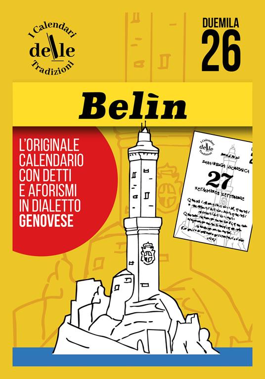 Belin 2026 raccolta dialettale giornaliera. I calendari delle tradizioni - copertina