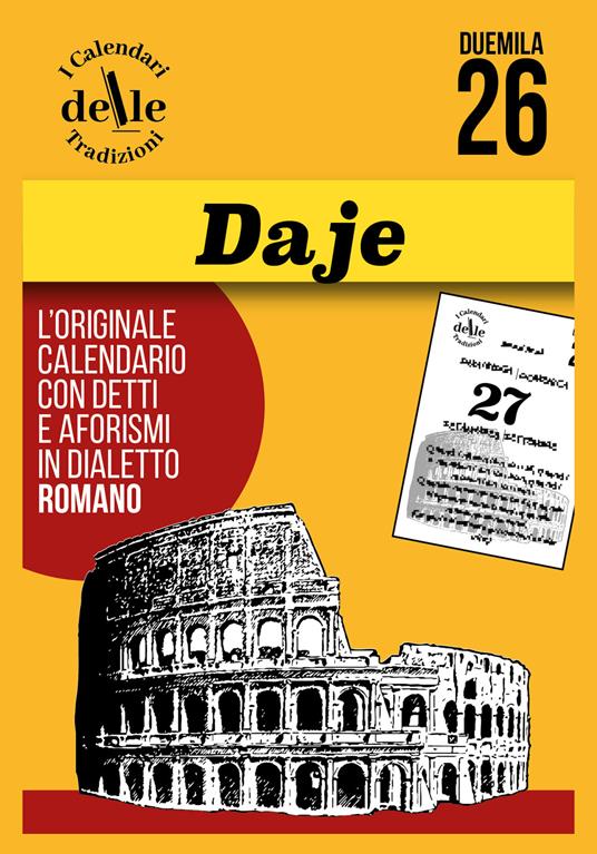Daje 2026 raccolta dialettale giornaliera. I calendari delle tradizioni. Ricambio - copertina