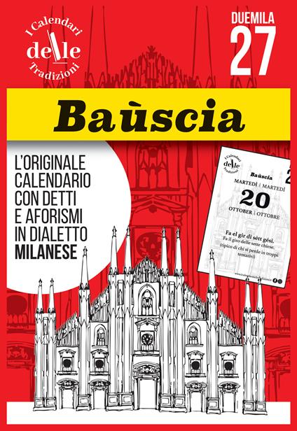 Baùscia 2027 raccolta dialettale. I calendari delle tradizioni. Ricambio - copertina