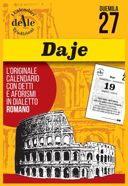 Daje 2027 raccolta dialettale giornaliera. I calendari delle tradizioni. Ricambio - copertina