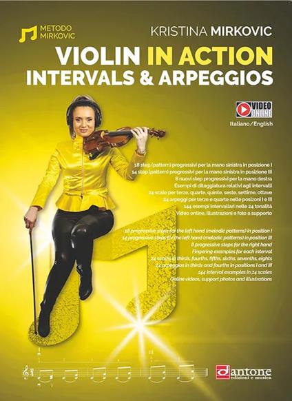 Violin in action. Intervals and arpeggios. Ediz. italiana e inglese. Con espansione online - Kristina Mirkovic - copertina