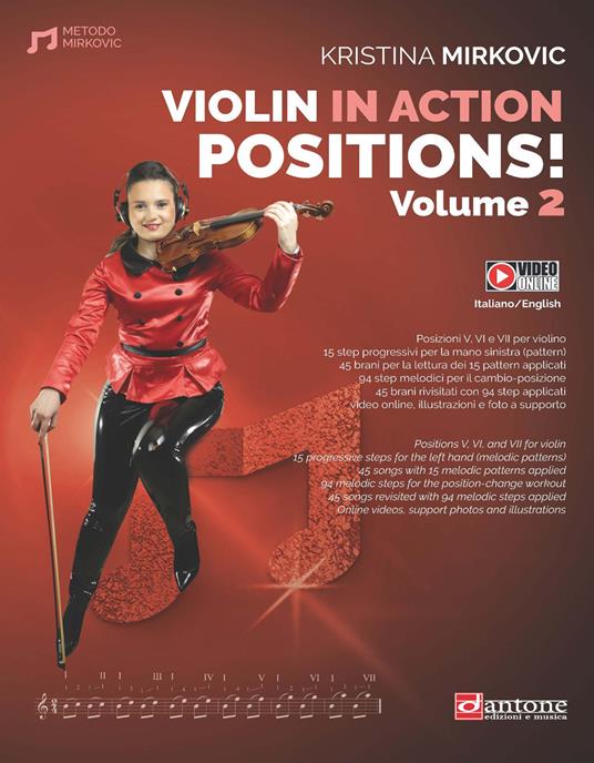 Violin in action. Positions. Metodo. Ediz. italiana e inglese. Con video online. Vol. 2 - Kristina Mirkovic - copertina