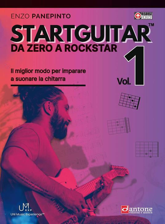 Startguitar, da zero a rockstar. Metodo per chitarra. Con contenuti online. Vol. 1 - Enzo Panepinto - copertina