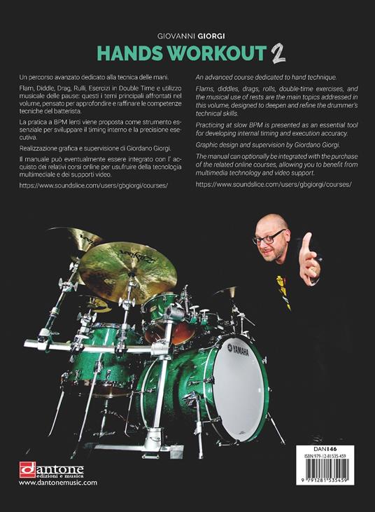 Hands workout 2. Metodo per batteria. Con File audio online. Vol. 2 - Giovanni Giorgi - 2