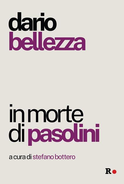 In morte di Pasolini - Dario Bellezza - copertina