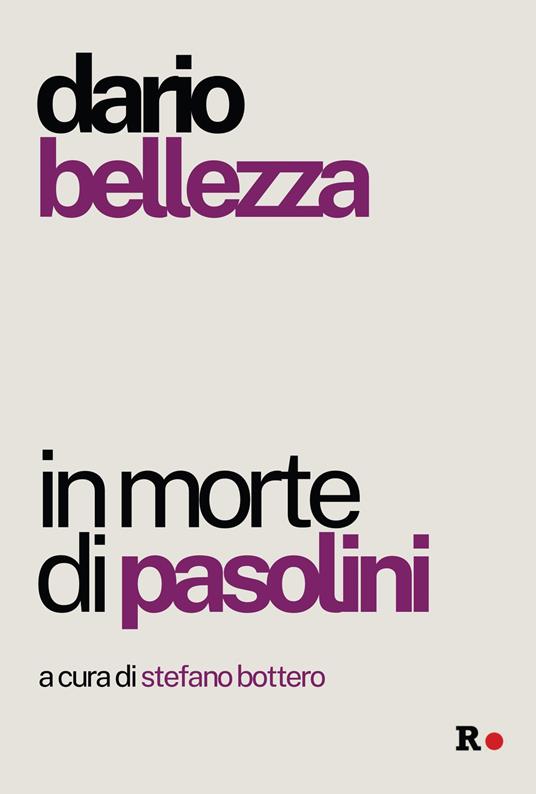 In morte di Pasolini - Dario Bellezza - copertina