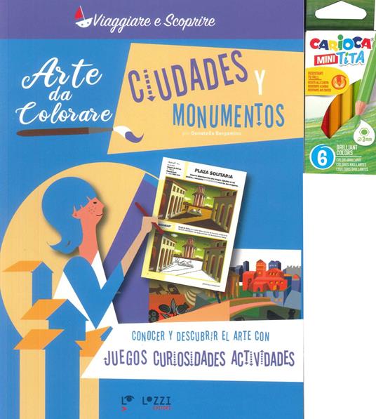 Ciudades y monumentos. Arte da colorare - copertina
