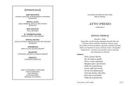 Don Giovanni. Wolfgang Amadeus Mozart - Lorenzo Da Ponte - 3