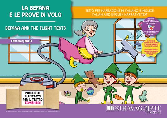 La Befana e le prove di volo-Befana and the Flying Tests. Ediz. illustrata. Con Prodotti vari - Linda Di Giacomo - copertina