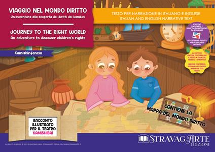 Viaggio nel mondo diritto. Un'avventura alla scoperta dei diritti dei bambini-Journey to the Right World. An adventure to discover children's rights. Ediz. illustrata. Con Prodotti vari - Linda Di Giacomo - copertina