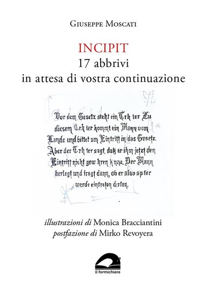 Incipit. 17 abbrivi in attesa di vostra continuazione - Giuseppe Moscati - copertina