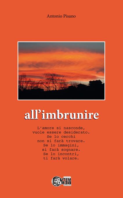 All'imbrunire. L’amore si nasconde, vuole essere desiderato. Se lo cerchi non si farà trovare. Se lo immagini, si farà sognare. Se lo incontri, ti farà volare - Antonio Pisano - copertina