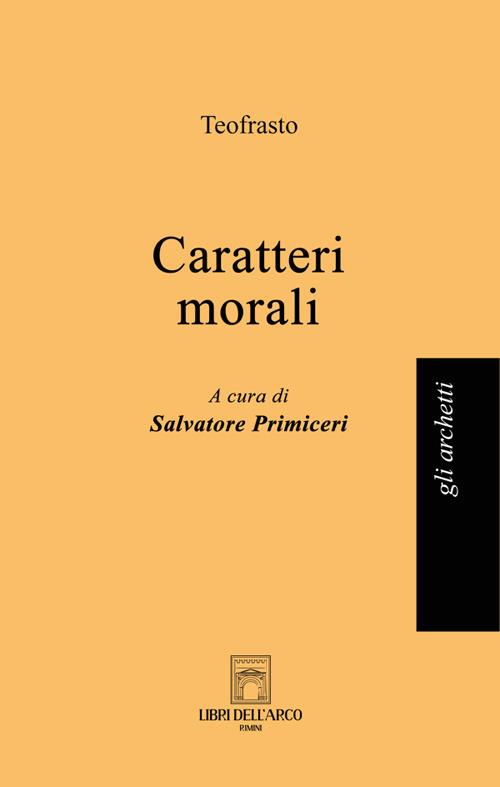 Caratteri morali - Teofrasto - copertina