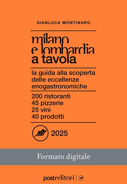 Milano e Lombardia a tavola 2025 - Gianluca Montinaro - ebook