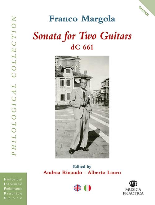 Sonata for two guitars DC 661. Partitura - Franco Margola - copertina