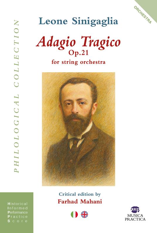Adagio tragico. Op. 21 per orchestra d'archi - Leone Sinigaglia - copertina