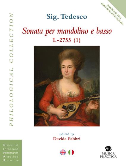 Sonata per mandolino e basso. Partitura - Tedesco - copertina