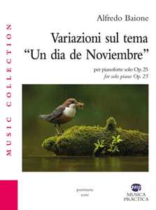 Libro Variazioni sul tema «un dia de noviembre». Partitura Alfredo Baione