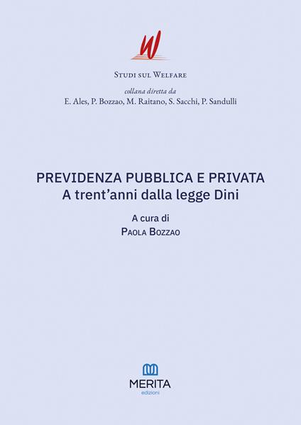 Previdenza pubblica e privata. A trent'anni dalla legge Dini - copertina