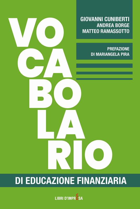Vocabolario di educazione finanziaria - Giovanni Cuniberti - copertina