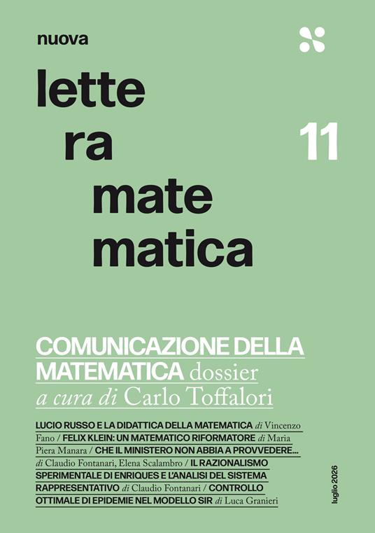 Nuova lettera matematica. Vol. 11 - copertina