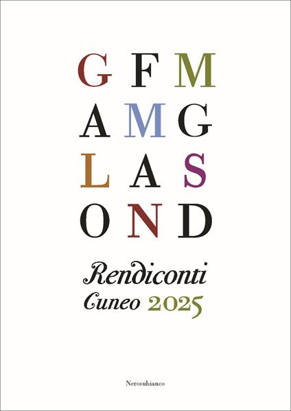 Rendiconti. Cuneo 2025 - copertina