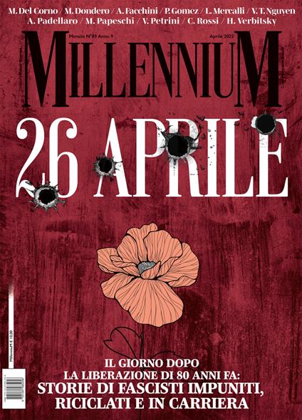 MillenniuM (2025). Vol. 89: Il 26 aprile: Ottant'anni fa, il giorno dopo la liberazione: Storie di fascisti impuniti riciclati e in carriera - copertina