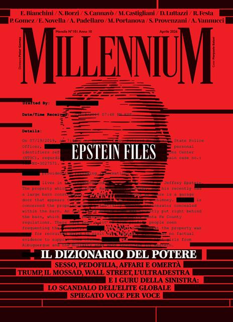 MillenniuM (2026). Vol. 101: Epstein Files, il dizionario segreto del potere - copertina