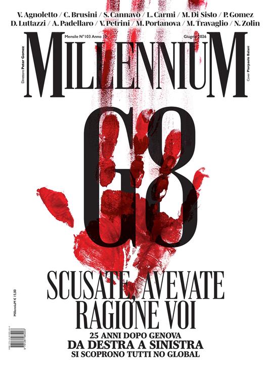 MillenniuM (2026). Vol. 103: G8 di Genova: scusate, avevate ragione voi - copertina