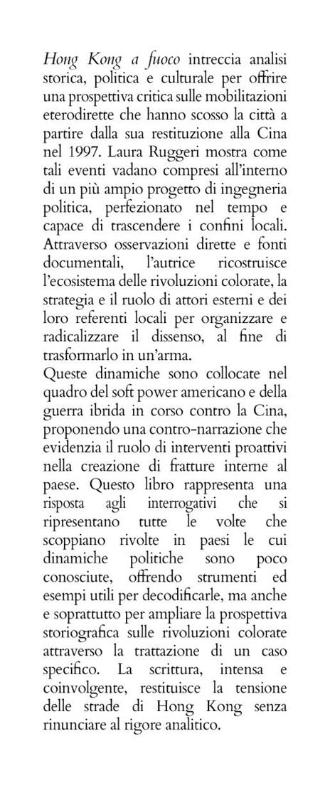 Hong Kong a fuoco. Anatomia di una rivoluzione colorata - Laura Ruggeri - 3
