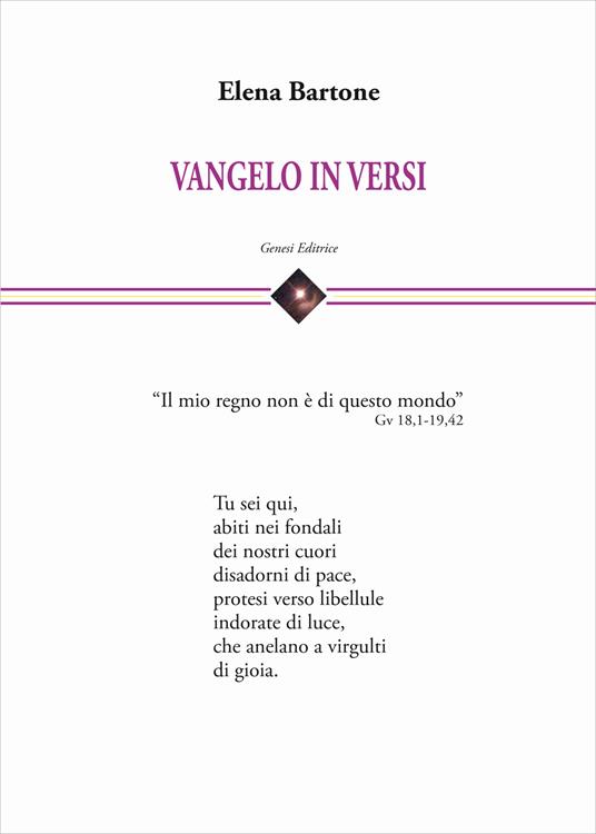 Vangelo in versi - Elena Bartone - copertina