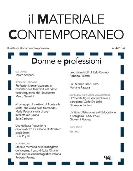 Il materiale contemporaneo. Rivista di storia contemporanea. Vol. 34 - copertina