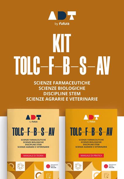 Accademia dei Test. TOLC-F-B-S-AV. Kit di preparazione. Con simulazioni online - copertina