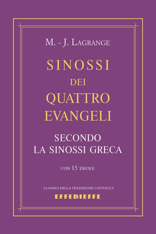 Sinossi dei quattro Evangeli - Marie-Joseph Lagrange - copertina