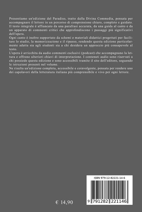 la Divina Commedia. Paradiso. Testo integrale. Parafrasi. Commenti critici. Audio commenti di ogni canto - Dante Alighieri - 3