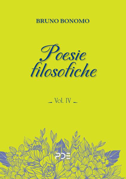 Poesie filosofiche - Bruno Bonomo - copertina