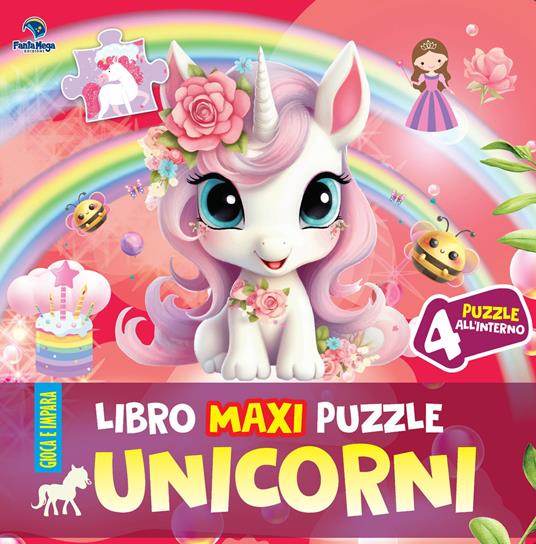 Unicorni. Libro maxi puzzle. Ediz. a colori - copertina