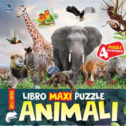 Animali. Libro maxi puzzle. Ediz. a colori - copertina