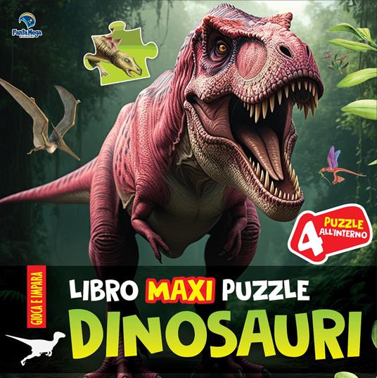 Dinosauri. Libro maxi puzzle. Ediz. a colori - copertina