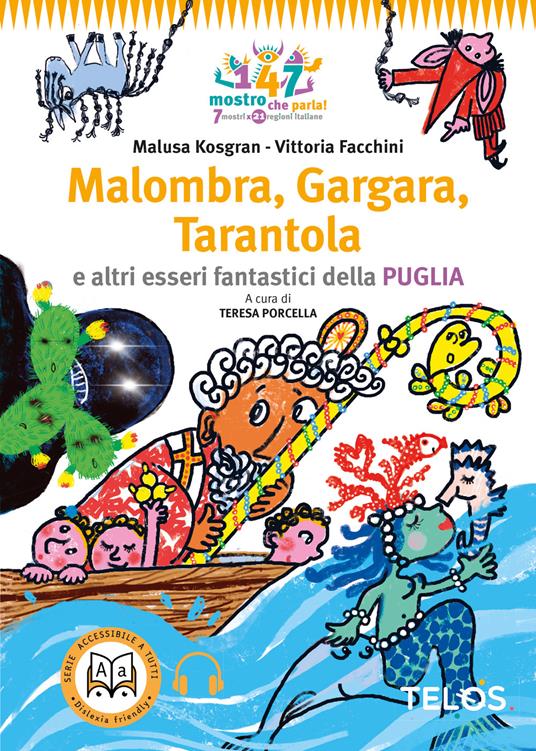 Malombra, Gargara, Tarantola e altri esseri fantastici della Puglia. Con Audiolibro - Malusa Kosgran - copertina