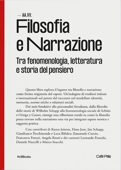 Filosofia e narrazione. Tra fenomenologia, letteratura e storia del pensiero - copertina