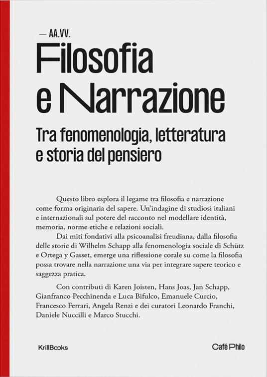 Filosofia e narrazione. Tra fenomenologia, letteratura e storia del pensiero - copertina