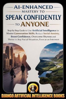 AI-Enhanced Mastery to Speak Confidently to Anyone: Step-by-Step Guide to Use Artificial Intelligence to Master Conversation Skills, Reduce Social Anxiety, Boost Confidence, Overcome Shyness and Thrive in Any Social Situation, Even as an Introvert - Django Artificial Intelligence Books - cover