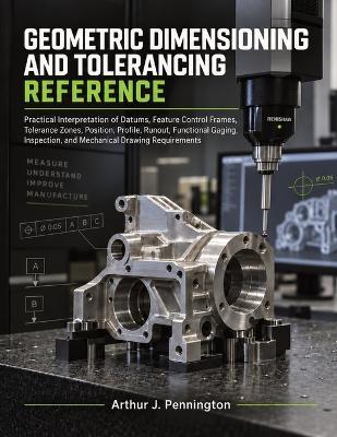 Geometric Dimensioning and Tolerancing Reference: Practical Interpretation of Datums, Feature Control Frames, Tolerance Zones, Position, Profile, Runout, Functional Gaging, Inspection, and Mechanical Drawing Requirements - Arthur J Pennington - cover