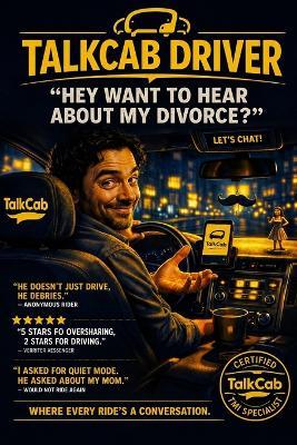 Talkcab Driver: Where Every Ride's an Emotional Hostage Situation: A Satirical Novel of Gig Economy Warfare, Overpriced Refrigerators, and the Fight to Restructure a Divorce - Allen Calvert - cover