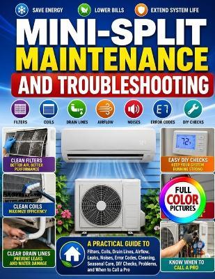 Mini-Split Maintenance and Troubleshooting: A Practical Guide to Filters, Coils, Drain Lines, Airflow, Leaks, Noises, Error Codes, Cleaning, Seasonal Care, DIY Checks, Problems, and When to Call a Pro - Jens Sandgreen - cover