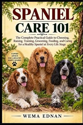 Spaniel Care 101: The Complete Practical Guide to Choosing, Raising, Training, Grooming, Feeding, and Caring for a Healthy Spaniel at Every Life Stage - Wema Ednan - cover
