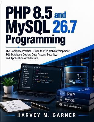 PHP 8.5 and MySQL 26.7 Programming: The Complete Practical Guide to PHP Web Development, SQL Database Design, Data Access, Security, and Application Architecture - Harvey M Garner - cover